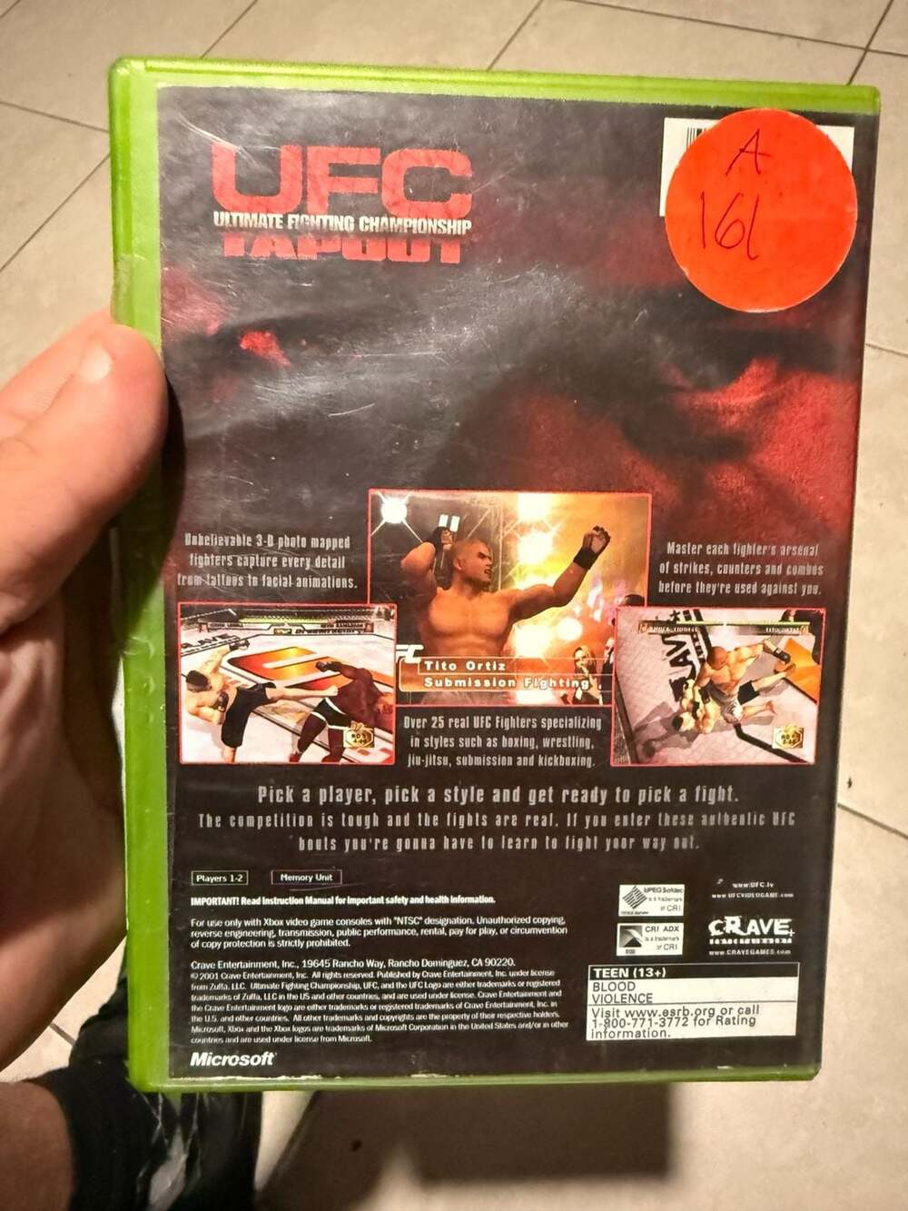 UFC: Tapout - Original Xbox Game - Picture 3 of 4